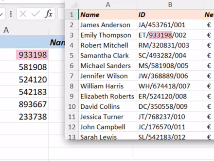 Searching with the XLOOKUP Function