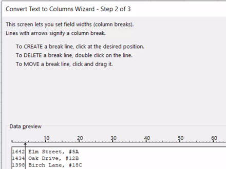Text Handling in Excel