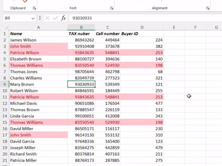 Filtering Duplicates