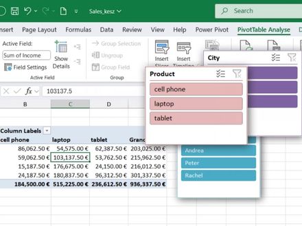 PivotTable (Advanced Options), Consolidate feature