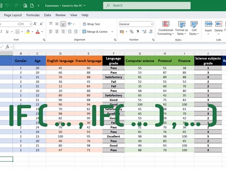 Using Nested Functions in Formulas