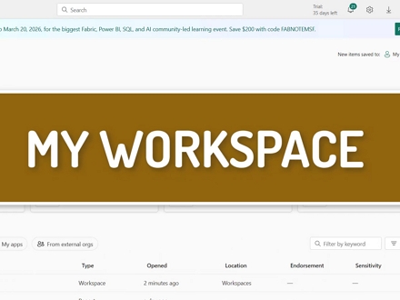 The Power BI service, uploading and sharing reports
